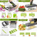 Cortador y Rebanador de Verduras Multifuncional 16 en 1