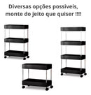 Carrito Organizador Multiuso con Ruedas 4 Niveles
