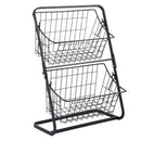Cesto Organizador Duplo de Cozinha de Inox | DuoOrganize