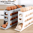 Organizador Portahuevos con Rodadura Automática 4 Niveles