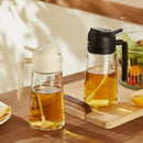 Aceitera de Vidrio 2 en 1 Spray y Rociador
