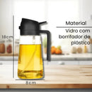 Aceitera de Vidrio 2 en 1 Spray y Rociador