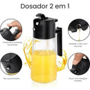 Aceitera de Vidrio 2 en 1 Spray y Rociador
